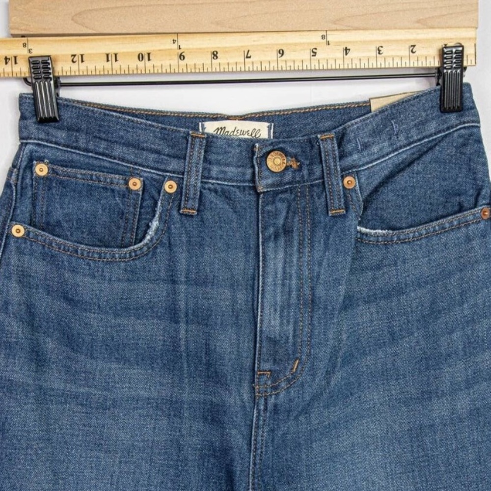 💥NWOT💥Madewell Baggy Straight Jeans in Dark Worn Indigo - Picture 5 of 8